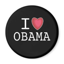 I Love Obama Magnet