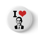 I Love Obama Pin buttons by SoCalTeeShirts I Love Obama Pin buttons