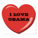 I LOVE OBAMA POLITICALPOSTER posters