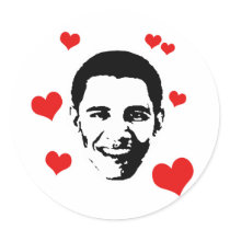 I Love Obama stickers