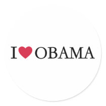 I love Obama stickers