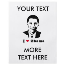 I Love Obama T-shirt flyers