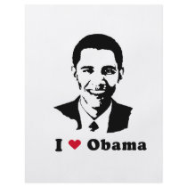 I Love Obama T-shirt flyers