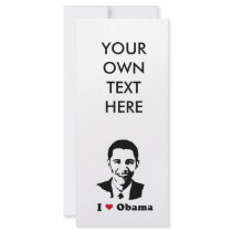 I Love Obama T-shirt rack cards