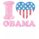 I Love Obama Vinatge Style Iheart Tee Shirt by iheart I Love Obama Vinatge Style Iheart Tee Shirt