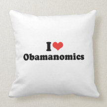 I LOVE OBAMANOMICS - .png Pillows