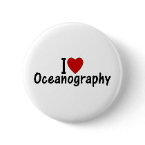 I Love Oceanography Buttons