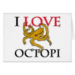 I Love Octopi Card