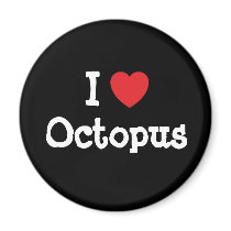 I love Octopus heart T-Shirt magnets by funnycustomtshirts I love Octopus heart T-Shirt magnets