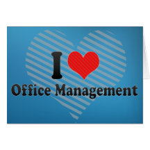 I Love Office Management Cards