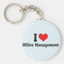 I Love Office Management Key Chains