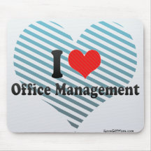 I Love Office Management Mousepad