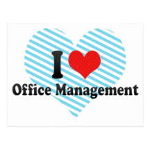 I Love Office Management Postcard