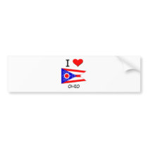I Love Ohio bumper stickers