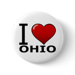 I LOVE OHIO PINBACK BUTTONS