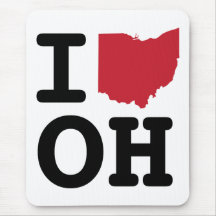 I Love Ohio Mousepad
