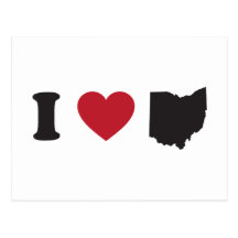 I Love Ohio Postcard