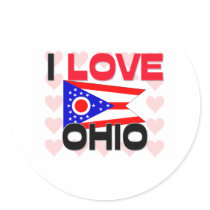 I Love Ohio stickers by tshirtshirts I Love Ohio stickers