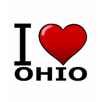 I LOVE OHIO TEE SHIRT