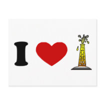 I Love Oil Postcard