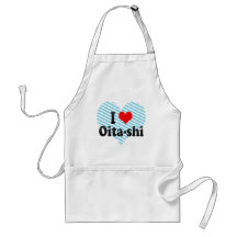 I Love Oita-shi, Japan. Aisuru Oita-Shi, Japan Aprons