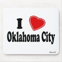 I Love Oklahoma City Mouse Pad