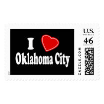 I Love Oklahoma City Postage Stamps