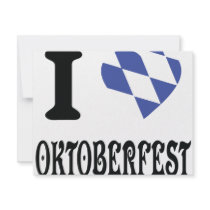 I love oktoberfest icon invitations