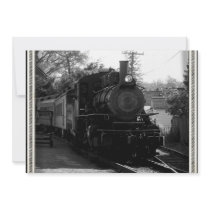 I love old trains - Arcade and Attica Railroad Personalized Announcement
