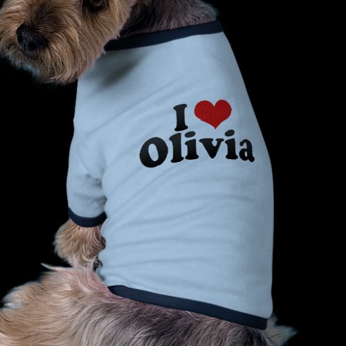 I Love Olivia Pet Clothes