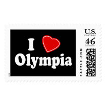 I Love Olympia postage