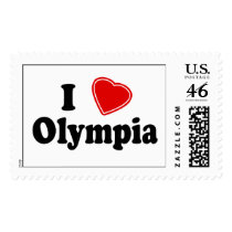 I Love Olympia postage
