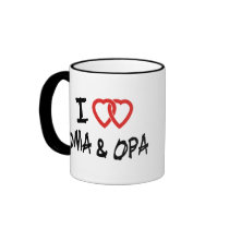 I Love Oma & Opa mugs