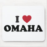 I Love Omaha Nebraska Mousepad