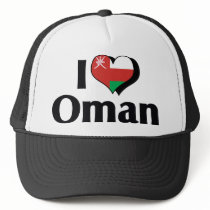 I Love Oman Flag Hat