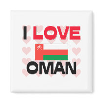 I Love Oman magnets by tshirtshirts I Love Oman magnets