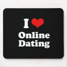 I Love Online Dating Tshirt Mouse Mat