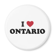 I Love Ontario Fridge Magnets