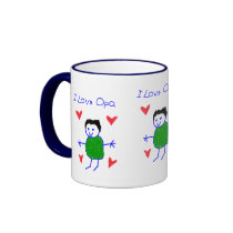I Love Opa mugs