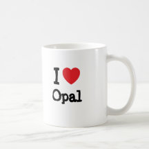 I love Opal heart T-Shirt Coffee Mug