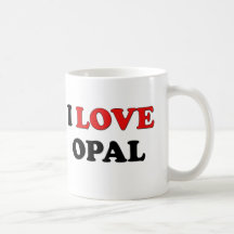 I Love Opal Mug
