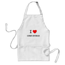 I LOVE OPEN SOURCE aprons