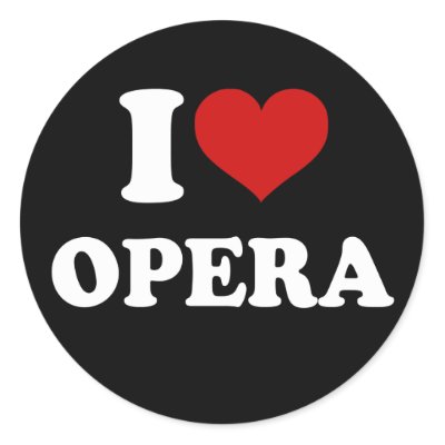 I Love Opera Sticker