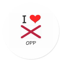 I Love OPP Alabama Sticker