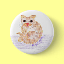 I Love Orange Cats! buttons