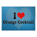 I Love Orange Cocktail Cards
