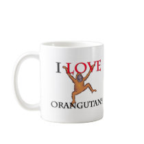 I Love Orangutans mugs by tshirtshirts I Love Orangutans mugs