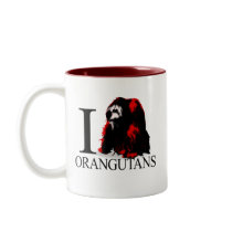 I Love Orangutans Mugs