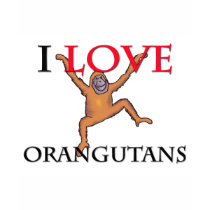 I Love Orangutans t-shirts
