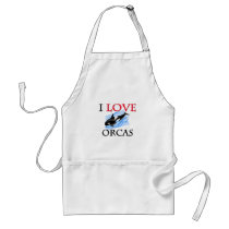 I Love Orcas aprons by tshirtshirts I Love Orcas aprons